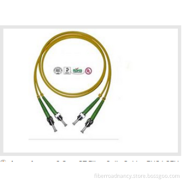 2 Core ST Fiber Optic Cable PVC LSZH Cable